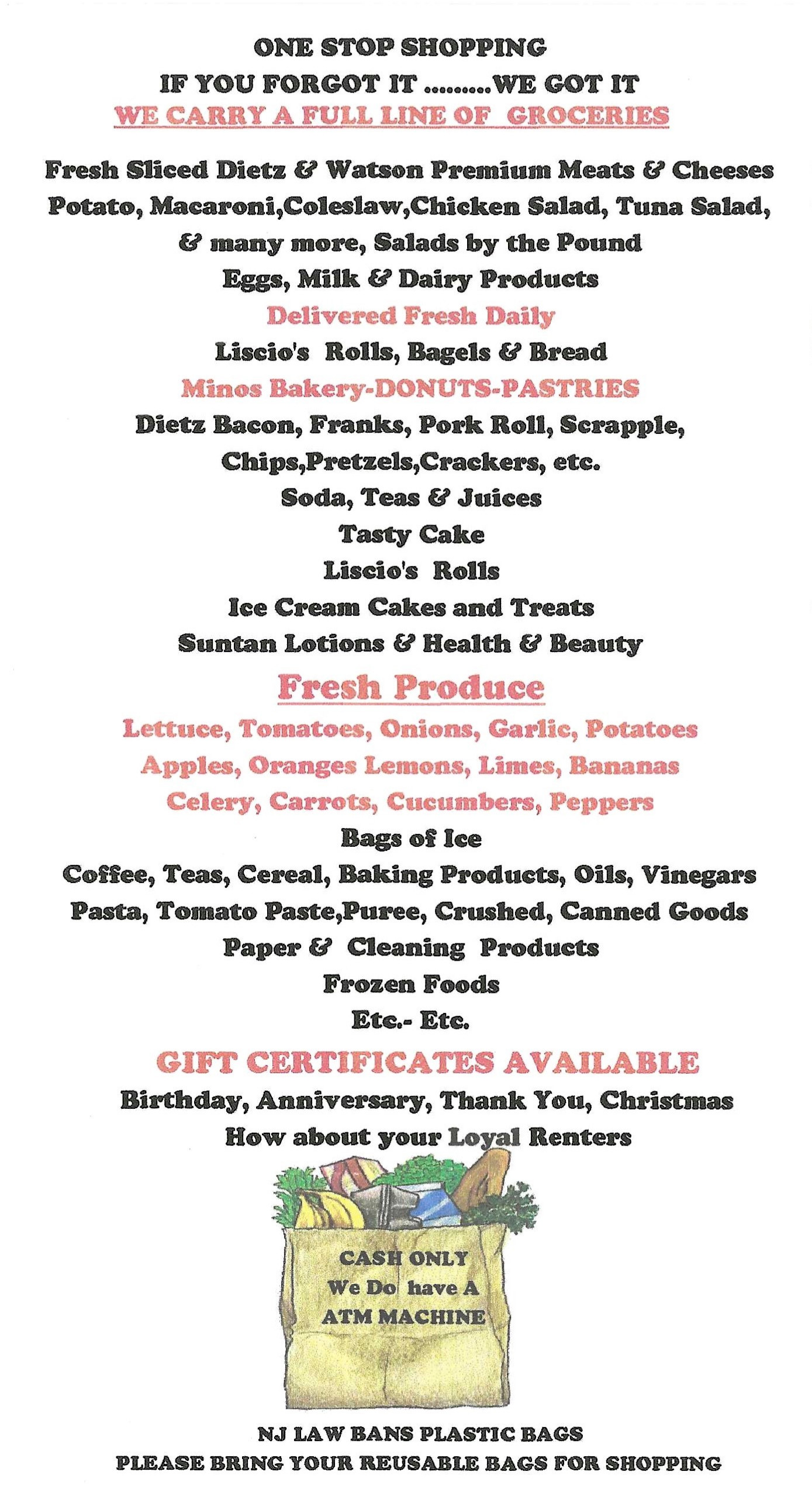 Menu page 5