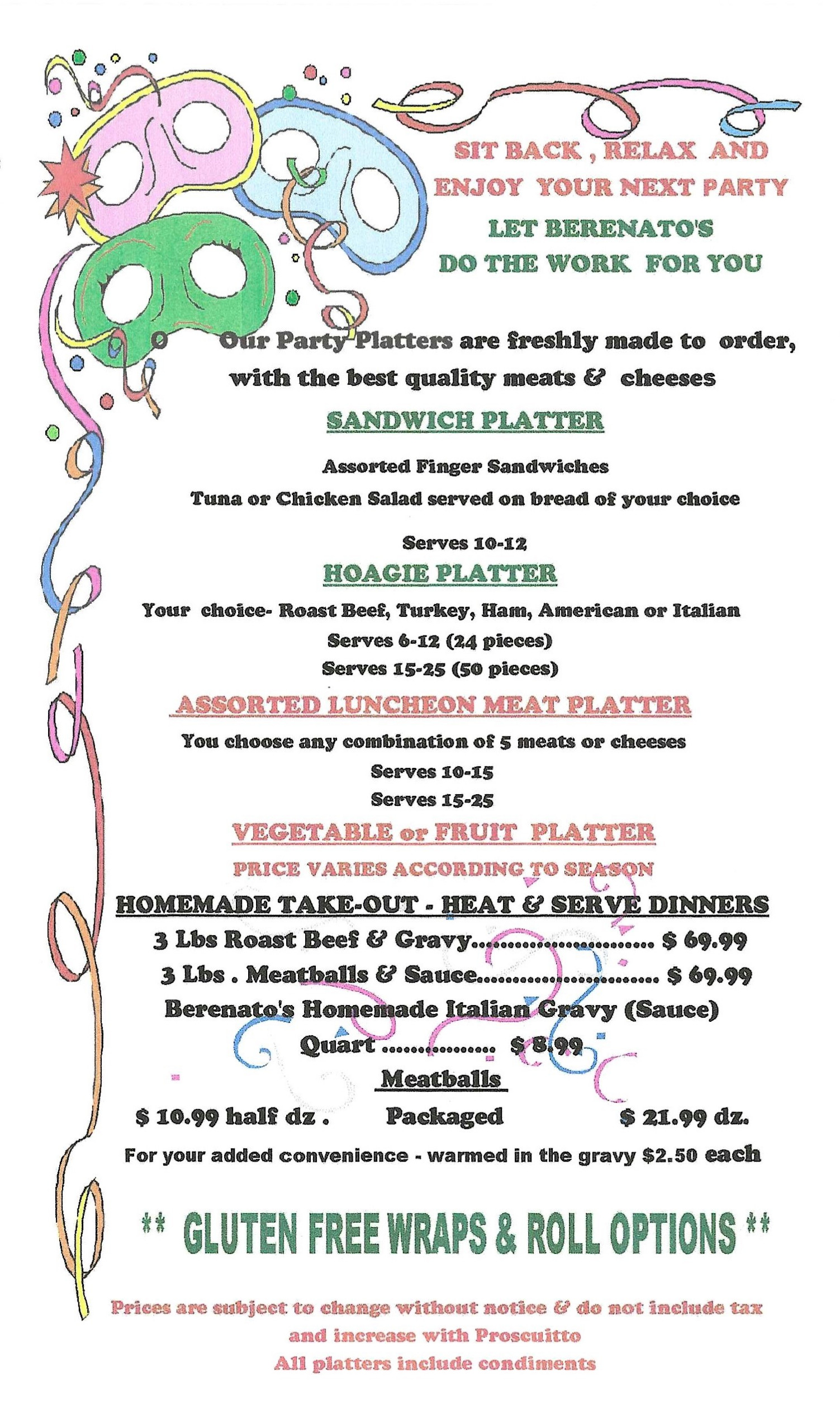 Menu page 6